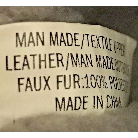 Khombu Rain Boots Women’s 8 Black & Gray Waterproof Faux Fur Lined Winter Shoes - Picture 9 of 11